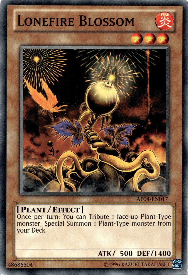 Yugioh Lonefire Blossom AP04-EN017 Common Unlimited Edition HP