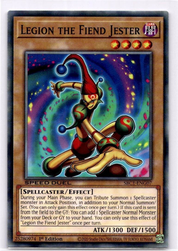 Yugioh Legion the Fiend Jester SBC1-ENG07 Common 1st Edition NM
