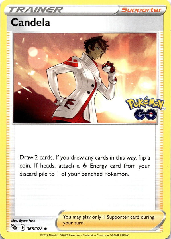 Pokemon Candela 065/078 Pokemon Go Non Holo NM