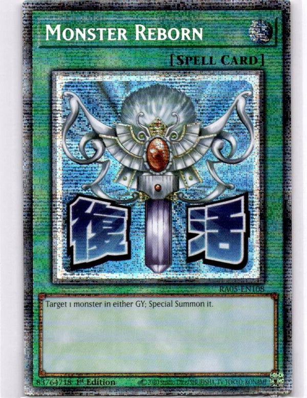 Yugioh Monster Reborn RA05-EN108 NA Print Starlight Rare 1st Edition NM