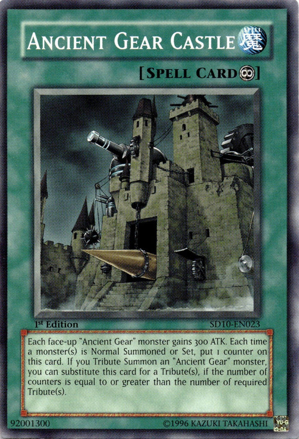 Yugioh Ancient Gear Castle SD10-EN023 Common 1st Edition NM