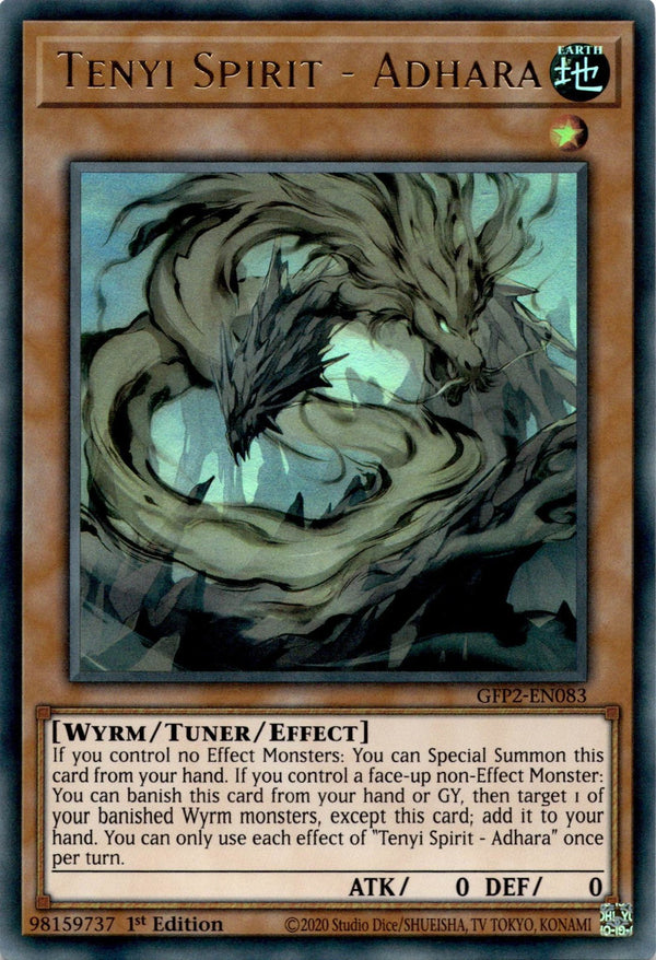 Yugioh Tenyi Spirit - Adhara GFP2-EN083 Ultra Rare 1st Edition NM