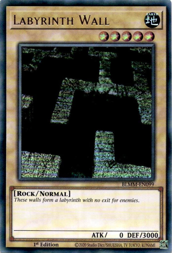 Yugioh Labyrinth Wall BLMM-EN099 Ultra Rare 1st Edition NM