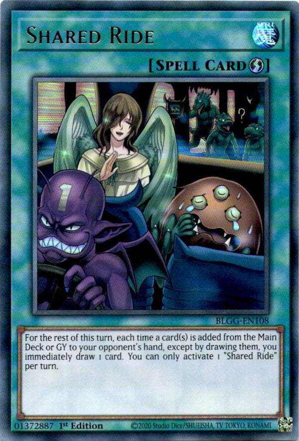 Yugioh Shared Ride BLGG-EN108 Ultra Rare 1st Edition NM