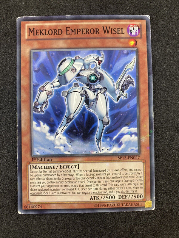 Yugioh Meklord Emperor Wisel SP13-EN047 1st Edition Starfoil Rare MP