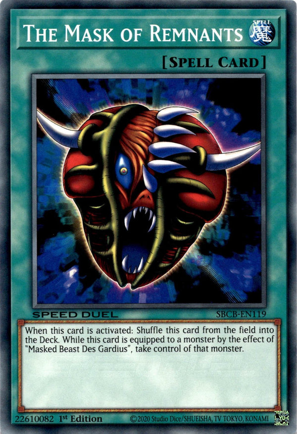 Yugioh The Mask of Remnants SBCB-EN119 Speed Duel Common 1st Edition VLP/NM