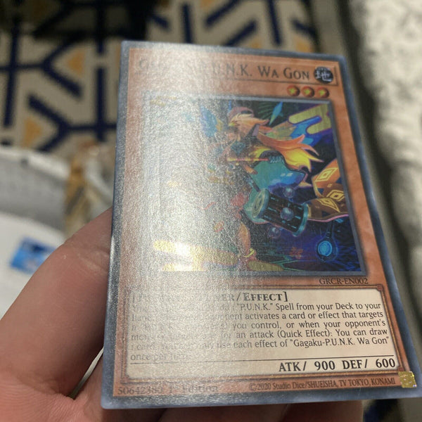 Yugioh Gagaku-P.U.N.K. Wa Gon GRCR-EN002 Super Rare 1st Edition LP