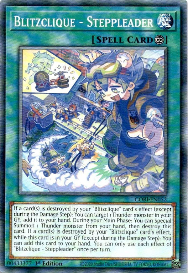 Yugioh Blitzclique - Steppleader CORI-EN052 Common 1st Edition NM