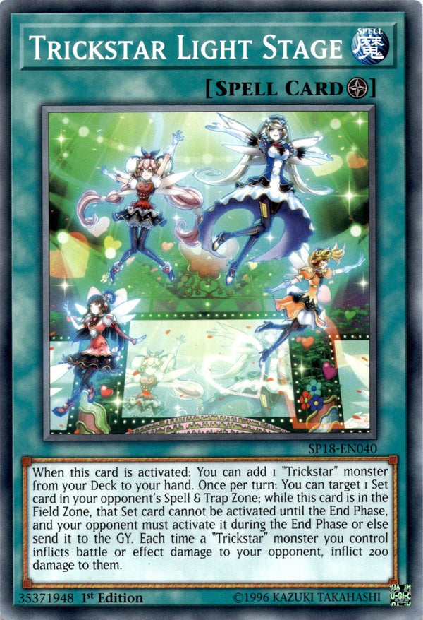 Yugioh Trickstar Light Stage SP18-EN040 Common 1st Edition LP