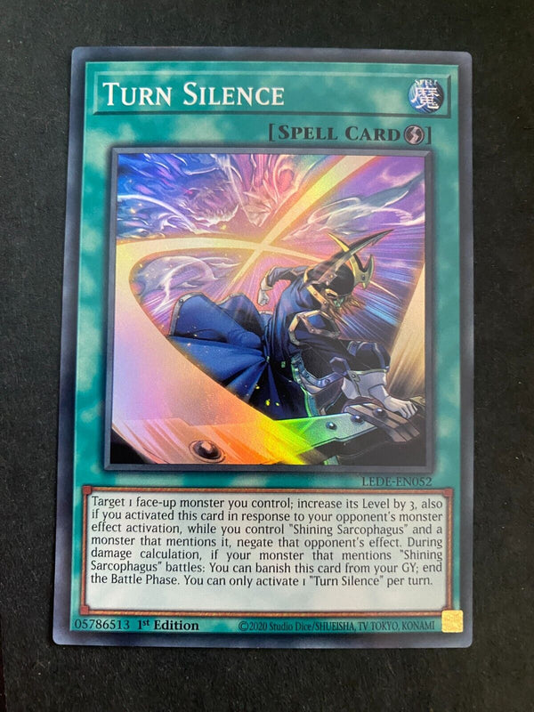 Yugioh Turn Silence LEDE-EN052 Super Rare 1st Edition NM