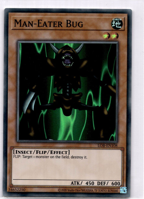 Yugioh Man-Eater Bug LOB-EN108 Super Rare Unlimited Edition NM