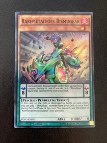 Yugioh Raremetalfoes Bismugear PEVO-EN052 Super Rare 1st Edition LP