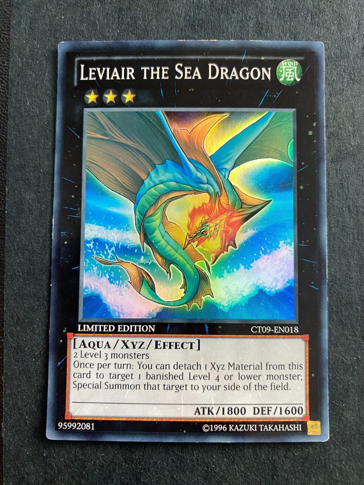 Yugioh Leviair the Sea Dragon CT09-EN018 Super Rare Limited Edition MP