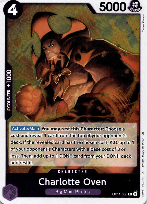 One Piece Charlotte Oven OP11-066 A Fist of Divine Speed R NM