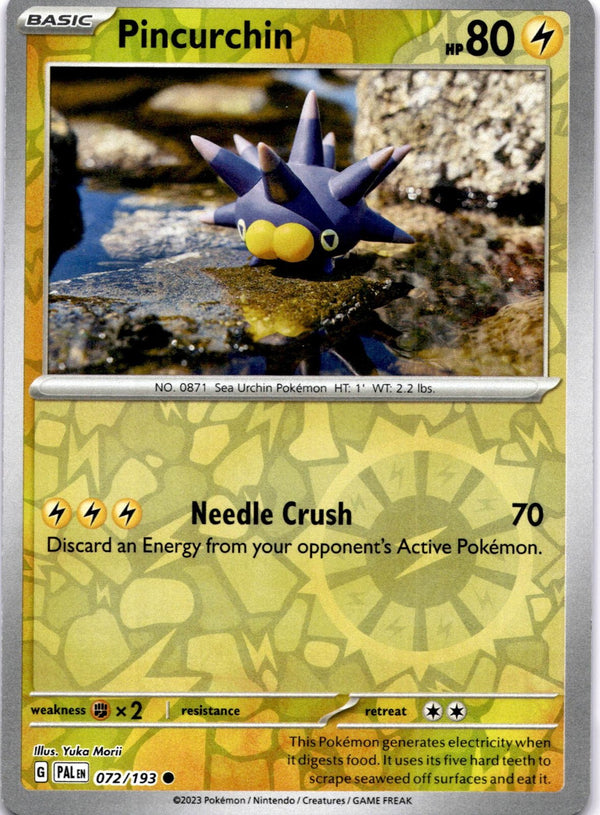 Pokemon Pincurchin 072/193 Paldea Evolved Reverse Holo NM