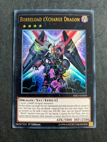 Yugioh Borreload eXcharge Dragon RIRA-EN039 Ultra Rare 1st Edition NM