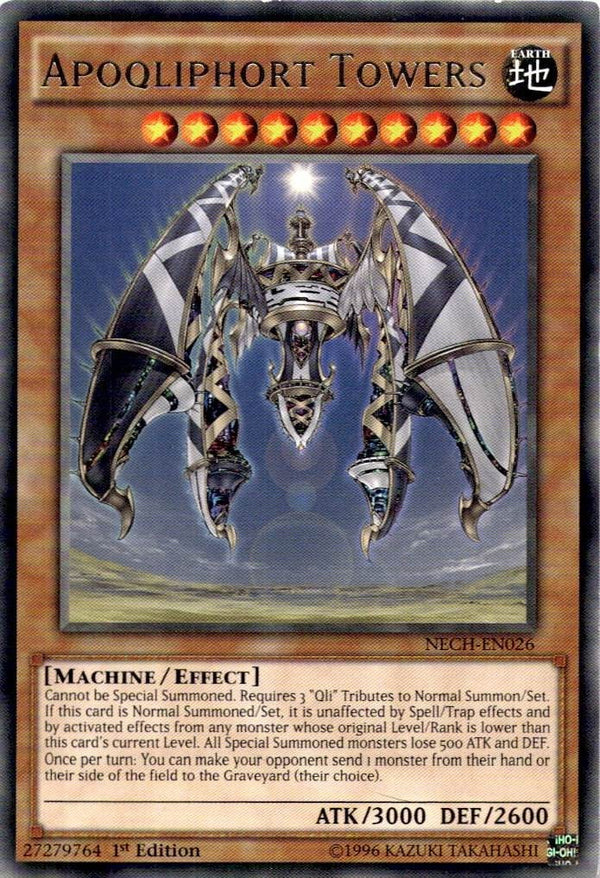 Yugioh Apoqliphort Towers NECH-EN026 Rare 1st Edition HP