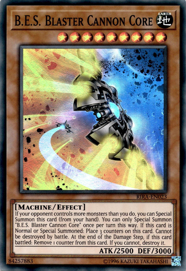 Yugioh B.E.S. Blaster Cannon Core RIRA-EN023 Super Rare 1st Edition NM