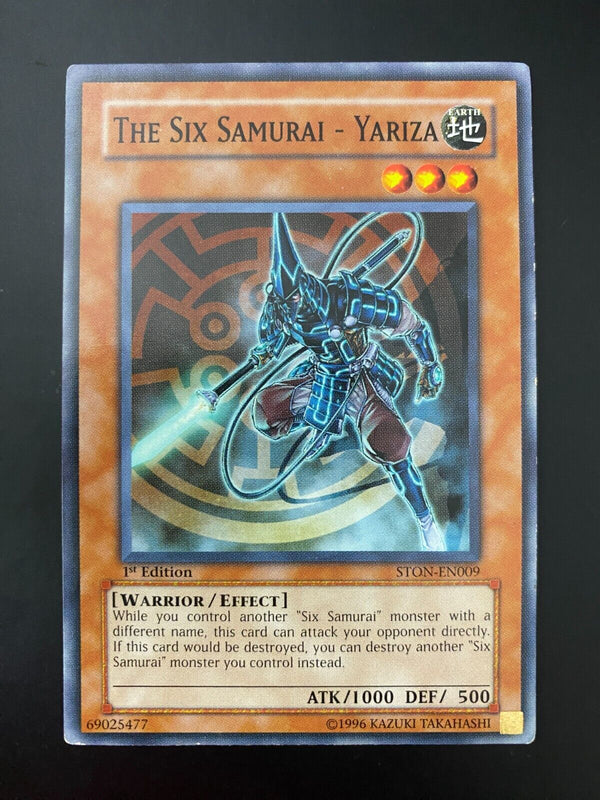 Yugioh The Six Samurai - Yariza STON-EN009 Common 1st Edition LP