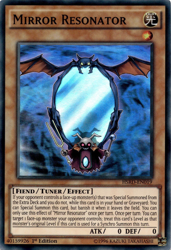 Yugioh Mirror Resonator HSRD-EN019 Super Rare 1st Edition NM