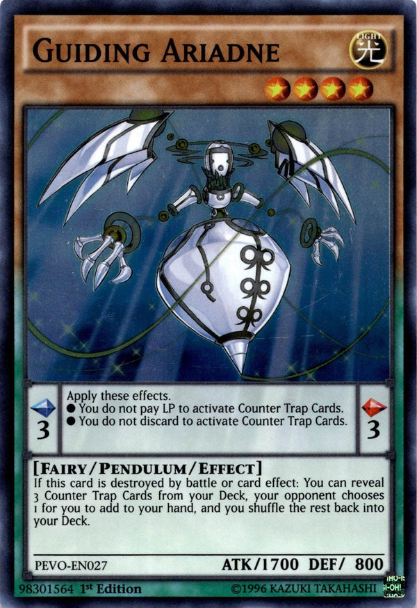 Yugioh Guiding Ariadne PEVO-EN027 Super Rare 1st Edition VLP/NM