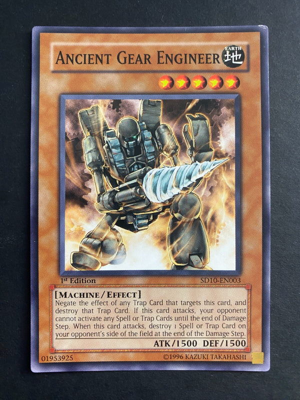 Yugioh Ancient Gear Engineer SD10-EN003 Common 1st Edition LP