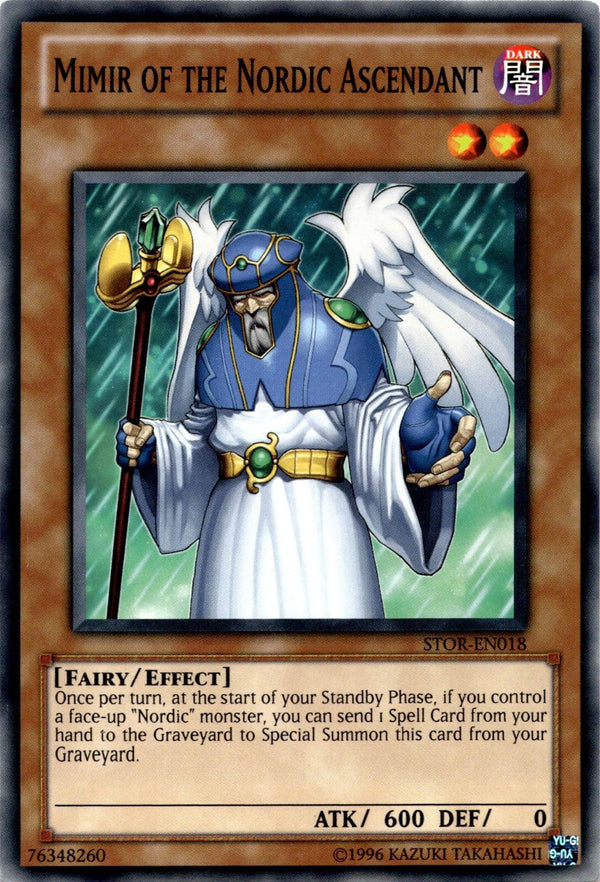 Yugioh Mimir of the Nordic Ascendant STOR-EN018 Common Unlimited Edition VLP/NM