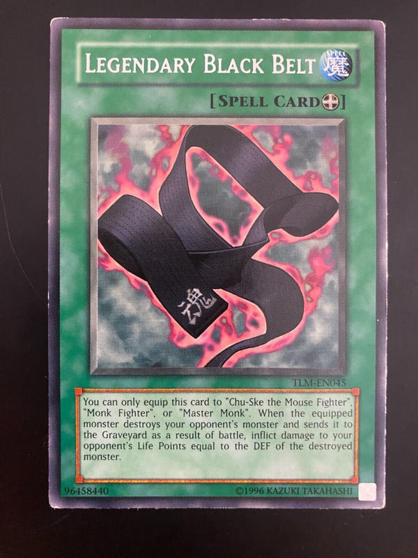 Yugioh Legendary Black Belt TLM-EN045 Unlimited Edition Rare MP