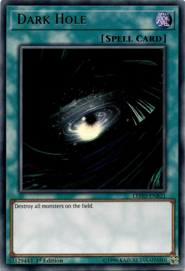 Yugioh Dark Hole LEHD-ENB21 Ultra Rare 1st Edition LP