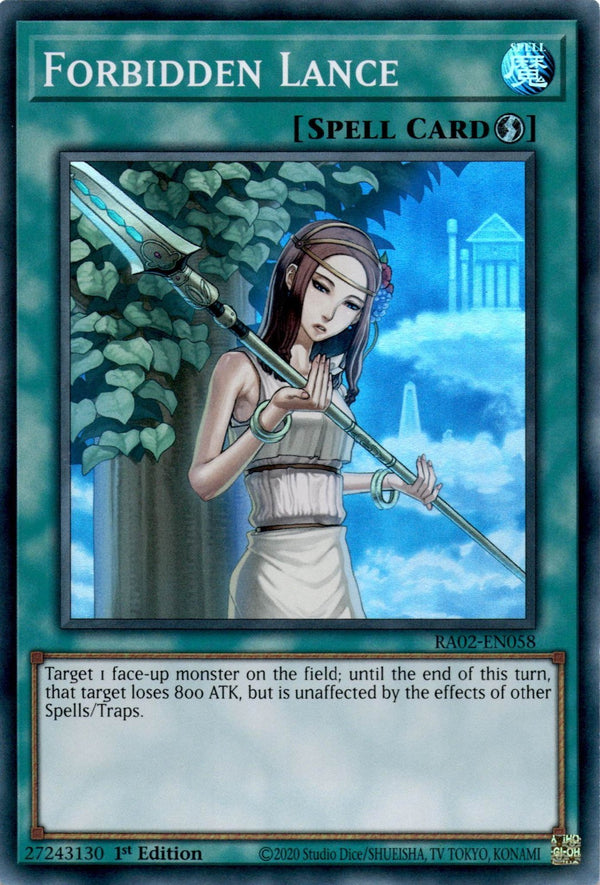 Yugioh Forbidden Lance RA02-EN058 Super Rare 1st Edition NM
