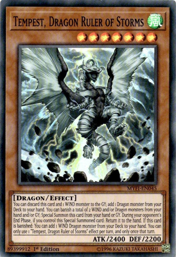 Yugioh Tempest, Dragon Ruler of Storms MYFI-EN045 Super Rare 1st Edition NM