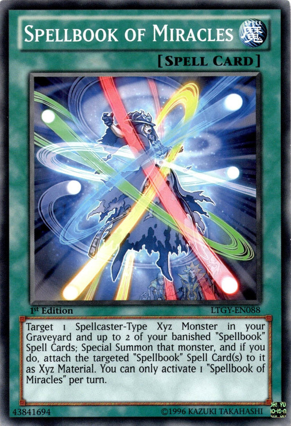 Yugioh Spellbook of Miracles LTGY-EN088 Common 1st Edition LP