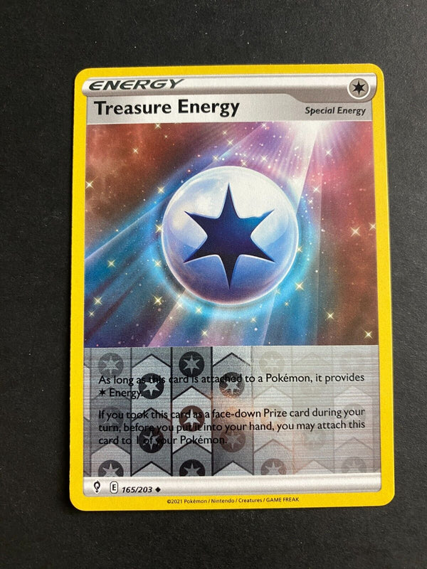 Pokemon Treasure Energy 165/203 Evolving Skies Reverse Holo LP/NM