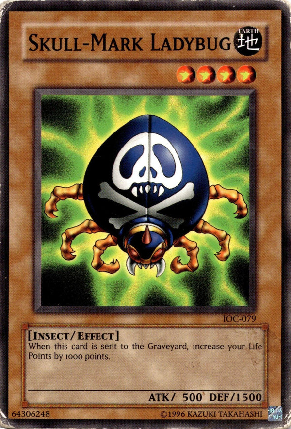 Yugioh Skull-Mark Ladybug IOC-079 Common Unlimited Edition DAMAGED