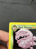 Pokemon Team Rocket Dark Weezing Holo 14/82 Creased and Warping