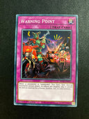 Yugioh Warning Point SDAZ-EN037 Common 1st Edition VLP/NM