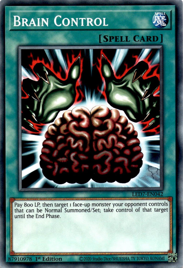 Yugioh Brain Control LED7-EN042 Common 1st Edition NM