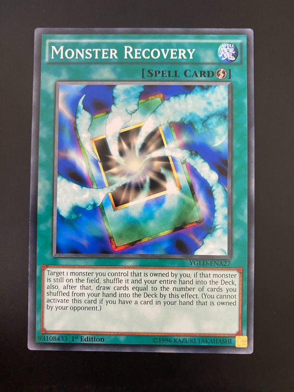 Yugioh Monster Recovery YGLD-ENA27 Common 1st Edition NM/MINT