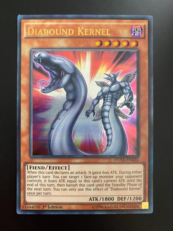 Yugioh Diabound Kernel DUSA-EN026 Ultra Rare 1st Edition LP/VLP