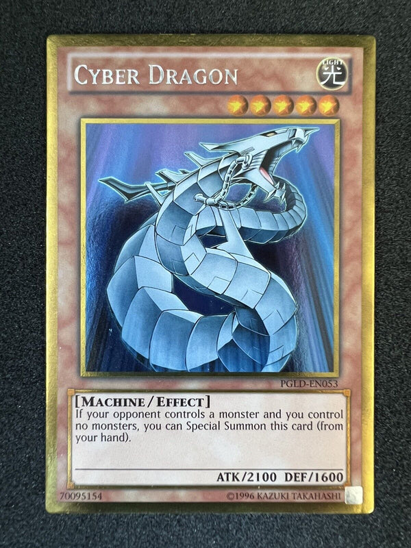 Yugioh Cyber Dragon PGLD-EN053 Gold Rare NM