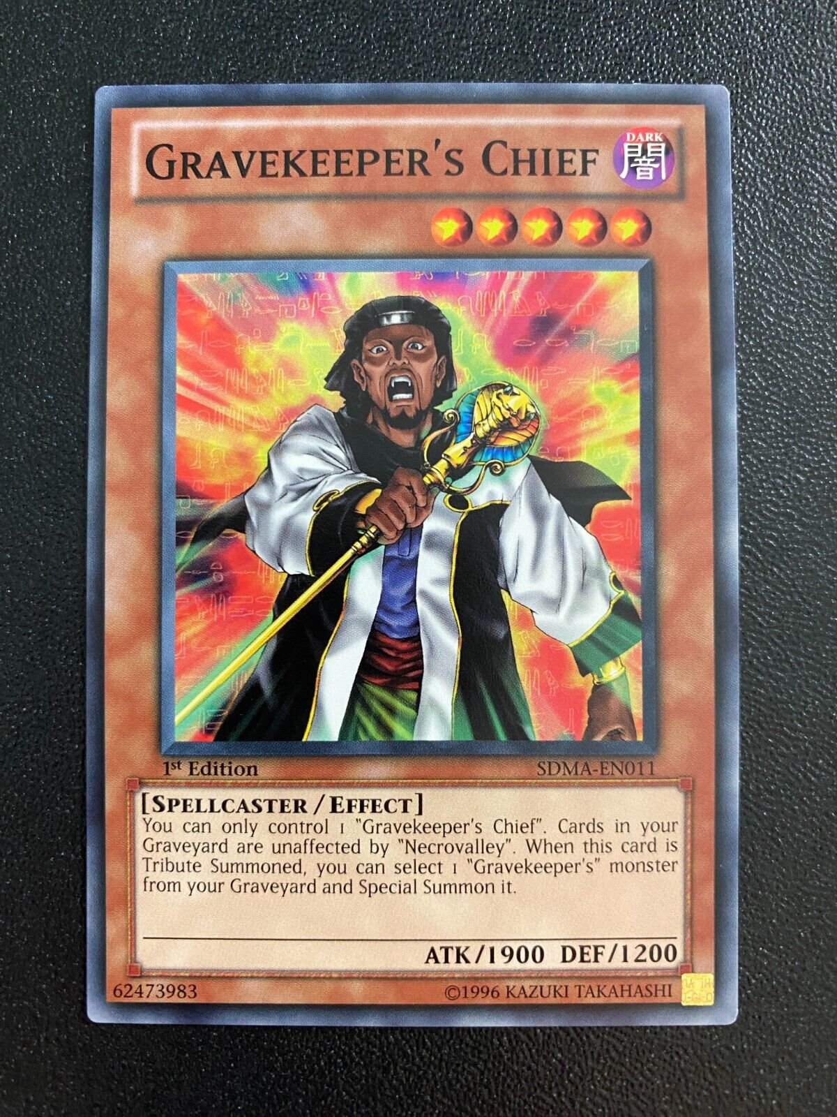 Yugioh Gravekeeper's Chief SDMA-EN011 Common 1st Edition NM