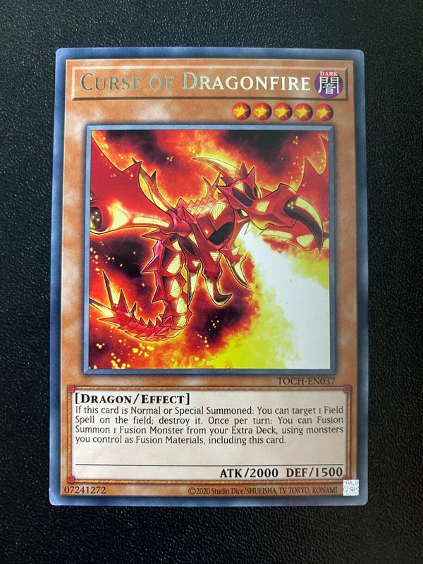 Yugioh Curse of Dragonfire TOCH-EN037 Rare 1st/unl Edition NM