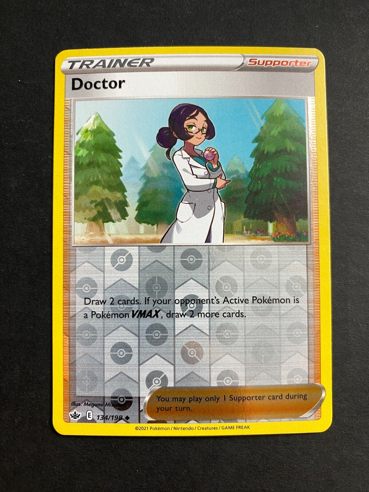 Pokemon Doctor 134/198 Chilling Reign Reverse Holo NM