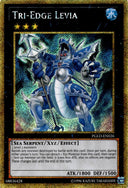 Yugioh Tri-Edge Levia PGLD-EN026 Premium Gold Rare 1st Edition LP