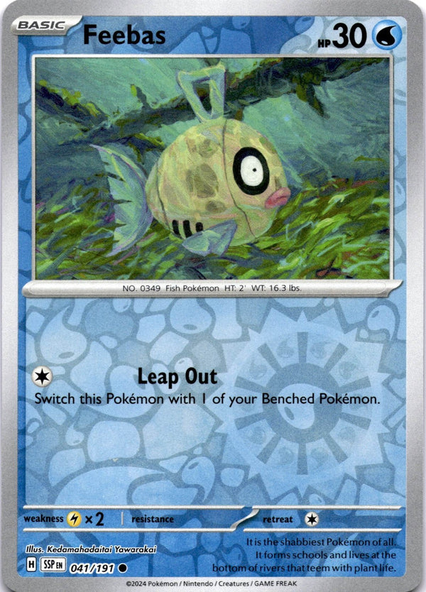 Pokemon Feebas 041/191 Surging Sparks Reverse Holo NM