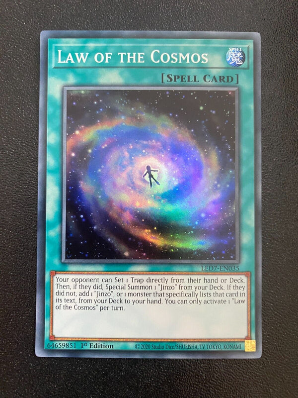 Yugioh Law of the Cosmos LED7-EN035 Super Rare 1st Edition/Unlimited NM