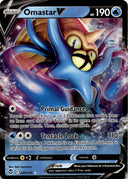 Pokemon Omastar V 035/195 Silver Tempest Full Art Holo NM