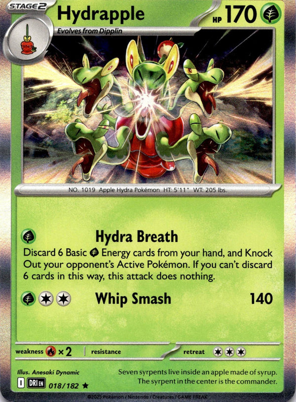Pokemon Hydrapple 018/182 Destined Rivals Holo NM