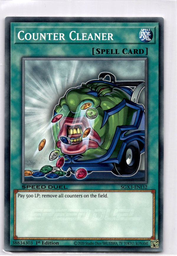 Yugioh Counter Cleaner SGX3-ENI32 Speed Duel Common 1st Edition NM