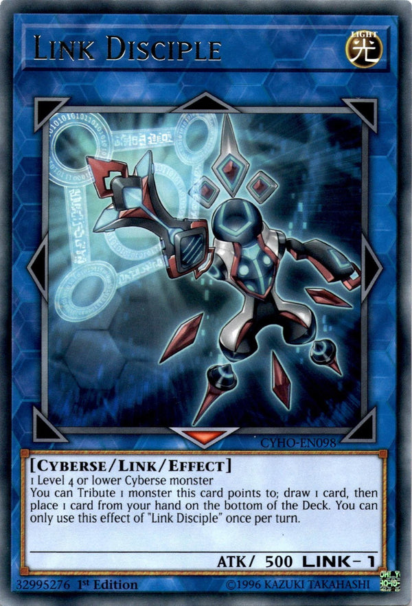 Yugioh Link Disciple CYHO-EN098 Rare 1st Edition VLP/NM
